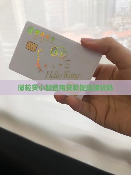 微粒贷贷款提现授权码