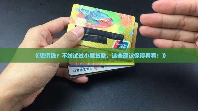 开展小额贷款业务的建议