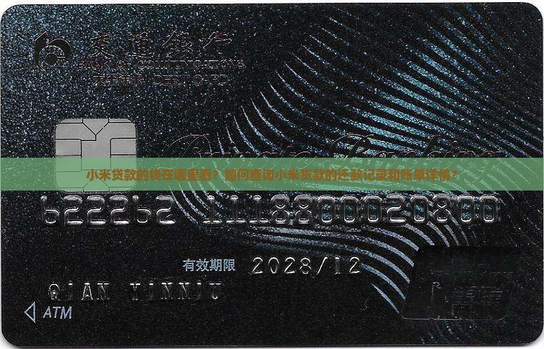 小米贷款钱在哪里看