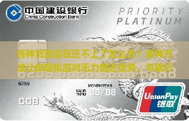 各种贷款实在还不上了怎么办 各种贷款实在还不上了怎么办