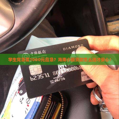 海南小额贷款1000元