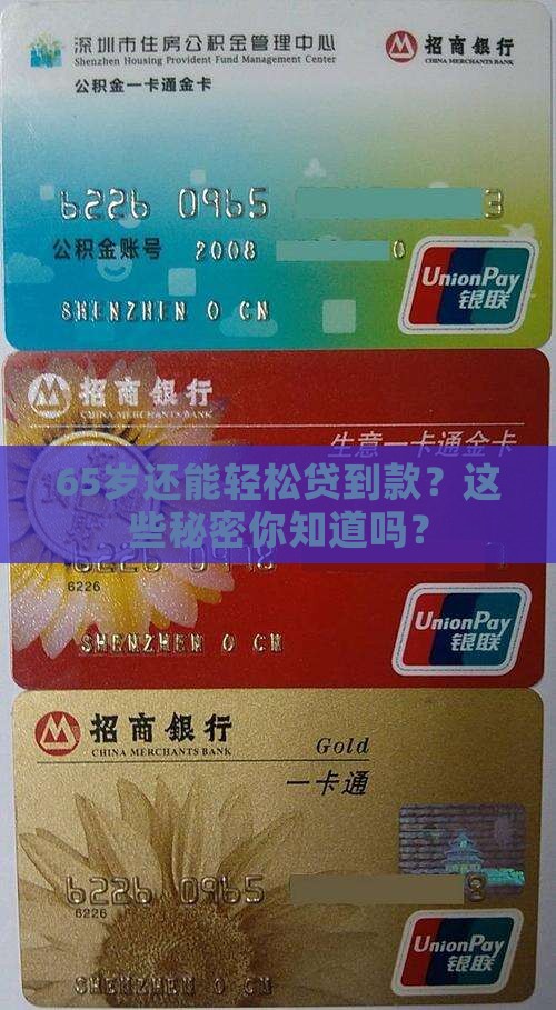 65岁能贷款的口子