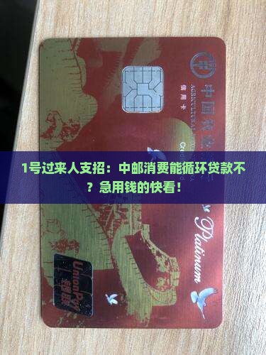 中邮消费可以循环贷款吗