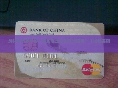 利率为负的贷款平台是什么