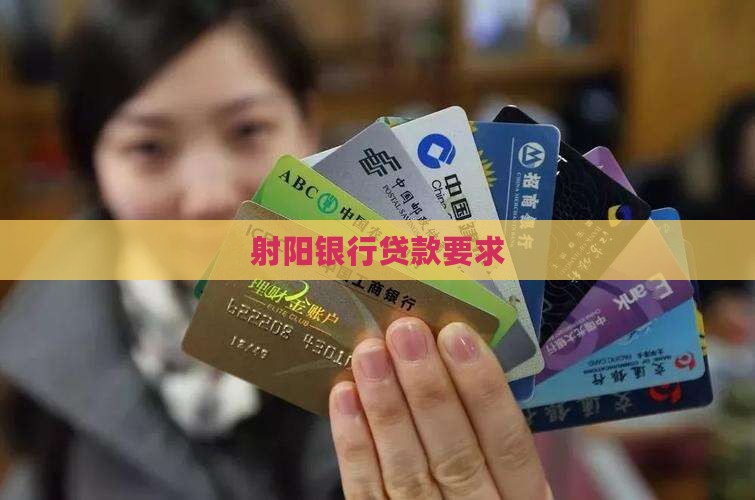 射阳银行贷款要求
