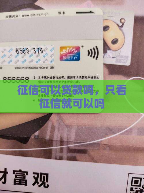 只看征信就能贷款吗