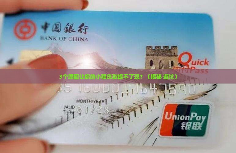 小额贷款为什么提不了现