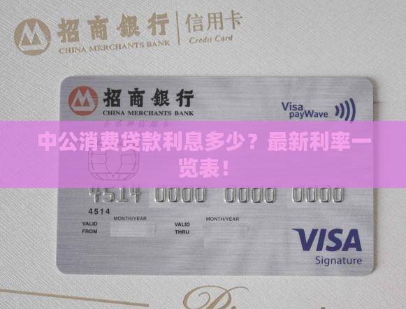 中公消费贷款利息多少