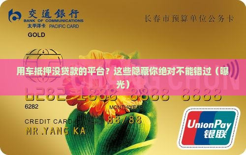 用车抵押没贷款的平台