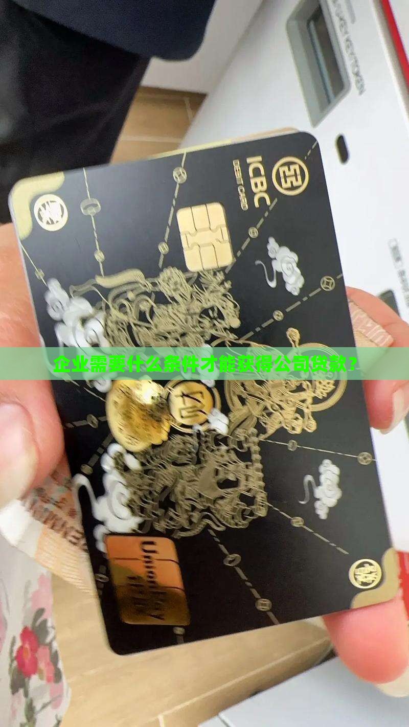 2023公司贷款条件 2023公司贷款条件