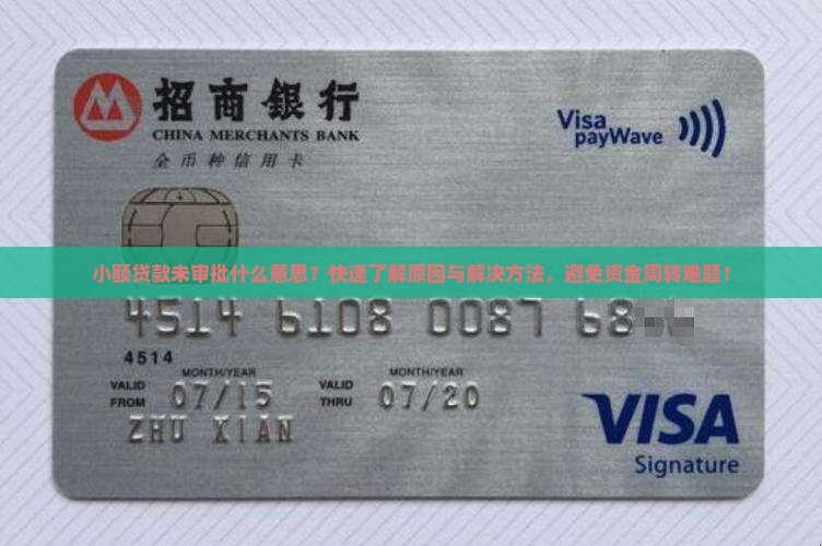 小额贷款未审批什么意思