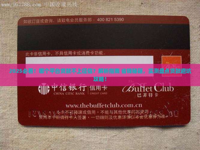 哪个平台贷款不是征信