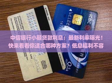 中信银行小额贷款利息