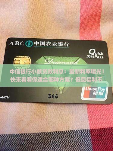 中信银行小额贷款利息