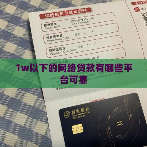 1w以下的网络贷款