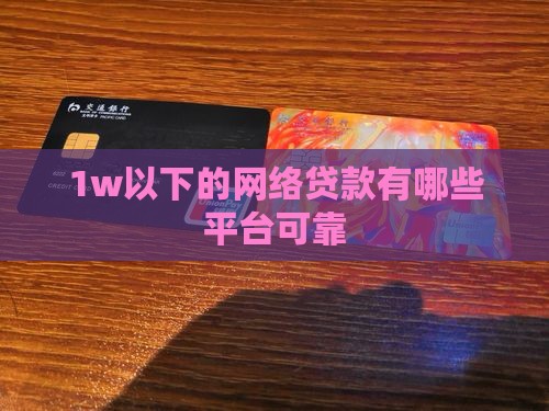 1w以下的网络贷款