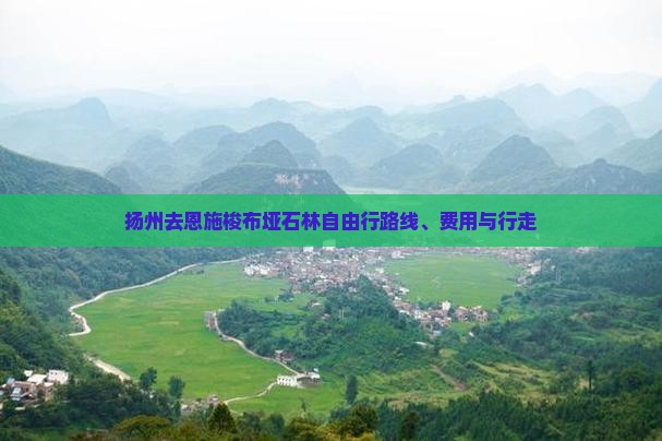 扬州去恩施梭布垭石林自由行路线、费用与行走