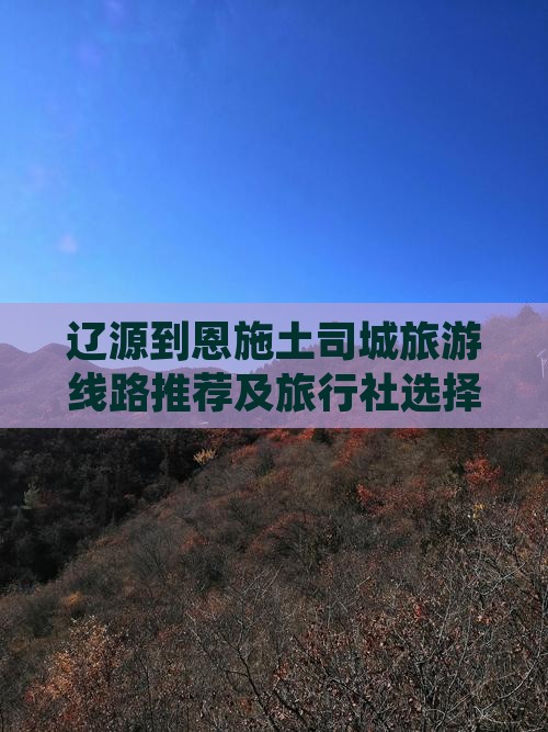 辽源到恩施土司城旅游线路推荐及旅行社选择