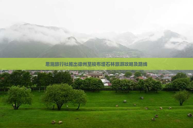 恩施旅行社推出德州至梭布垭石林旅游攻略及路线