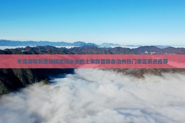 东营游客到恩施腾龙洞必去的土家族苗族自治州热门景区景点推荐