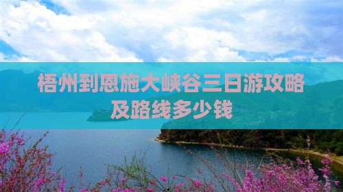 梧州到恩施大峡谷三日游攻略及路线多少钱