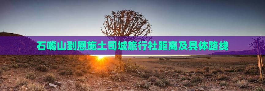 石嘴山到恩施土司城旅行社距离及具体路线