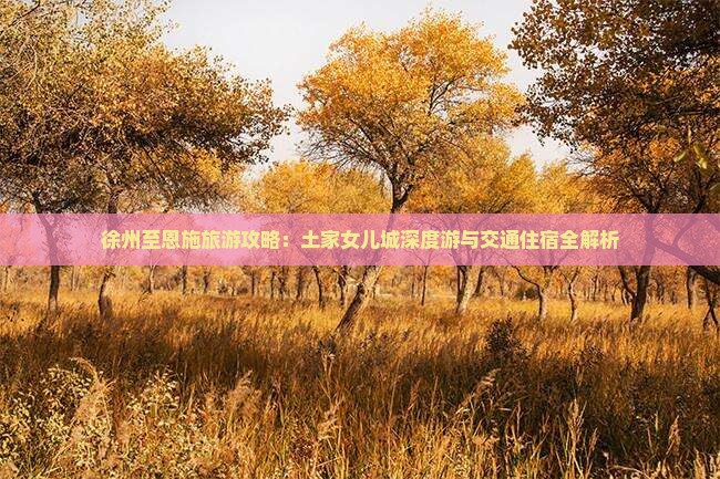 徐州至恩施旅游攻略：土家女儿城深度游与交通住宿全解析