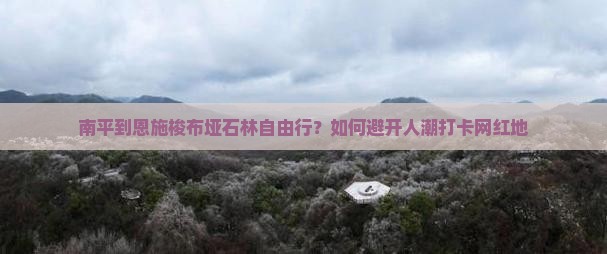 南平到恩施梭布垭石林自由行