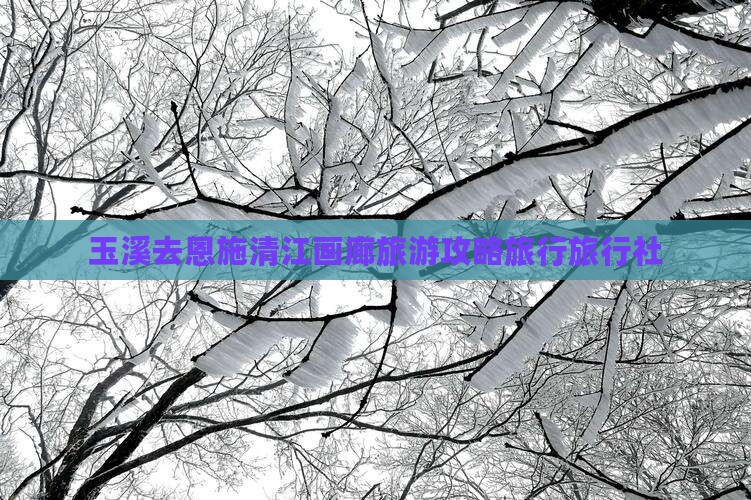 玉溪去恩施清江画廊旅行社