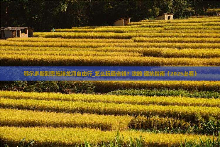 鄂尔多斯到恩施腾龙洞自由行