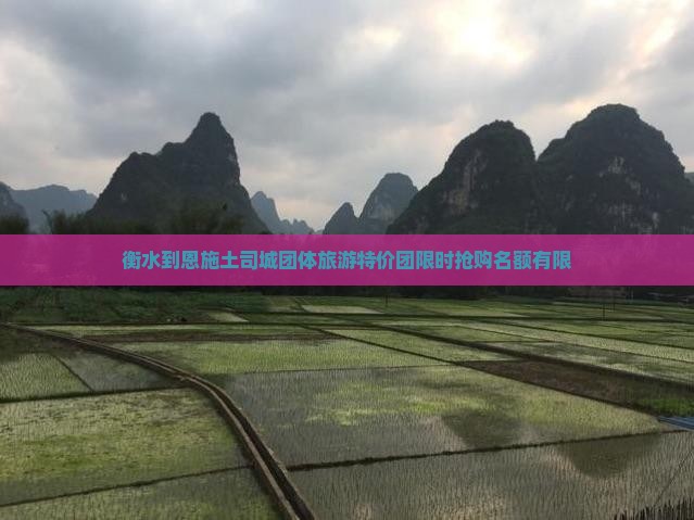 衡水到恩施土司城团体旅游