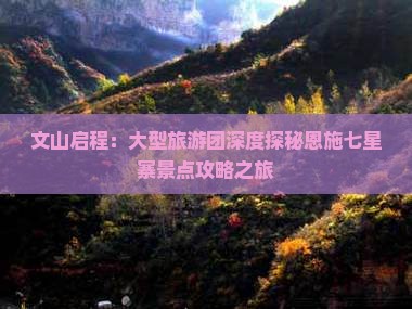 文山启程：大型旅游团深度探秘恩施七星寨景点攻略之旅