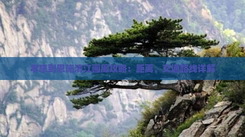 孝感到恩施清江画廊攻略：距离、交通路线详解