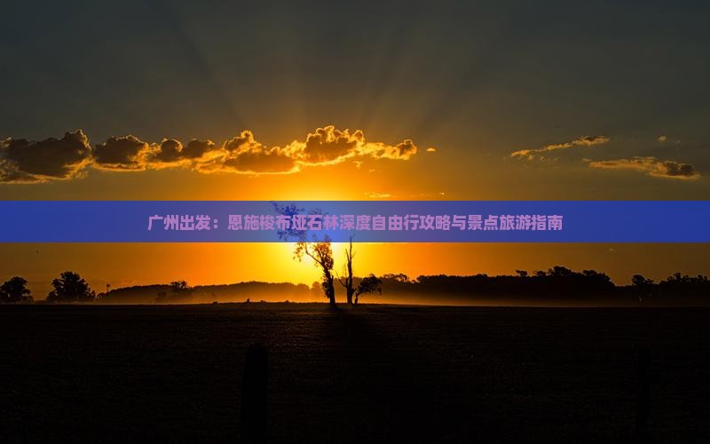 广州出发：恩施梭布垭石林深度自由行攻略与景点旅游指南