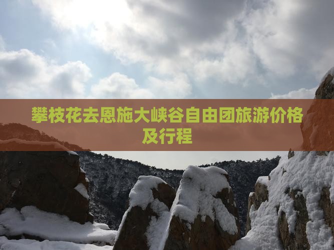 攀枝花去恩施大峡谷自由团旅游价格及行程