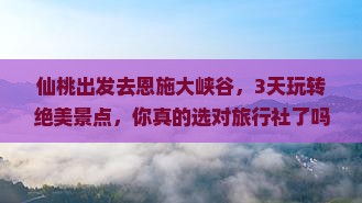 仙桃到恩施大峡谷旅行社