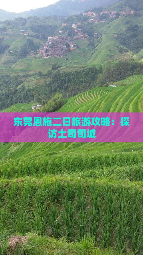 东莞去恩施土司城二日游