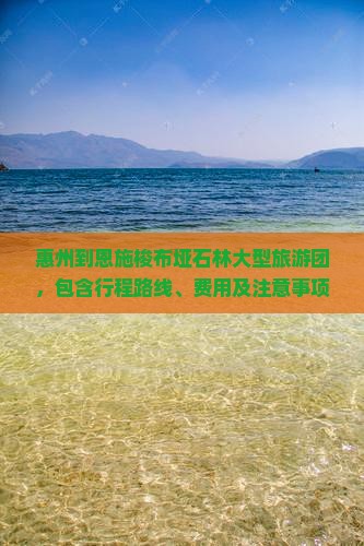 惠州到恩施梭布垭石林大型旅游团，包含行程路线、费用及注意事项