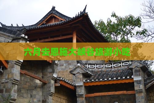 六月去恩施大峡谷旅游小吃