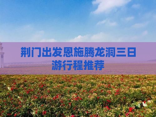 荆门出发恩施腾龙洞三日游行程推荐