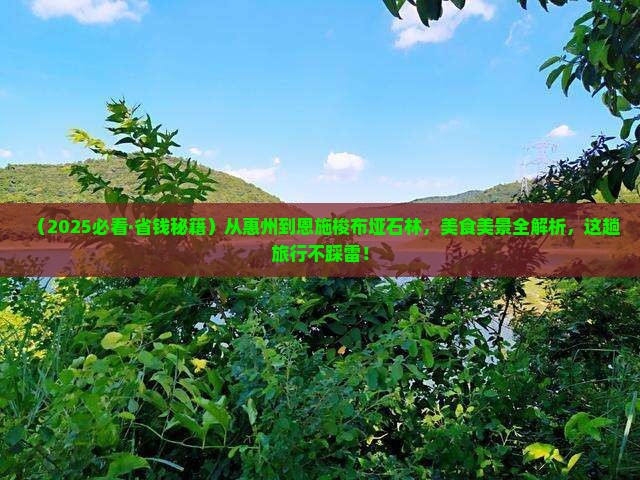 惠州去恩施梭布垭石林旅游小吃