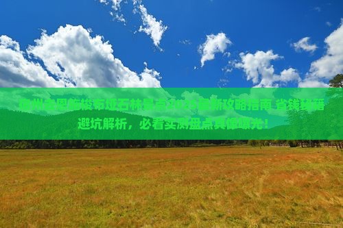 宿州去恩施梭布垭石林景点