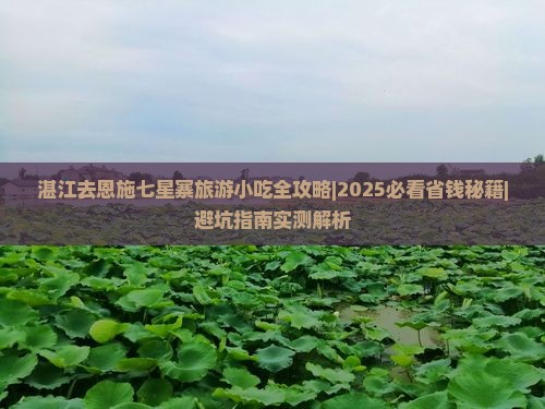 湛江去恩施七星寨旅游小吃