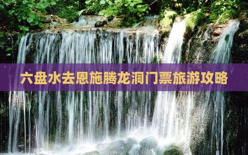 六盘水去恩施腾龙洞门票