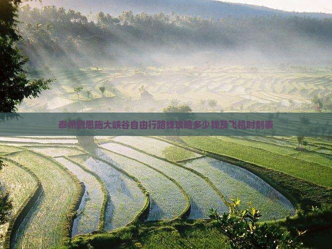 泰州到恩施大峡谷自由行