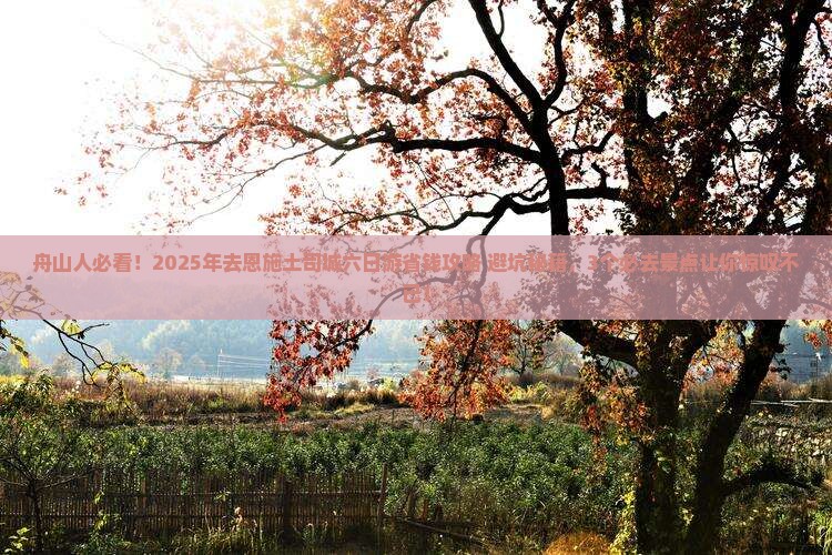 舟山去恩施土司城六日游