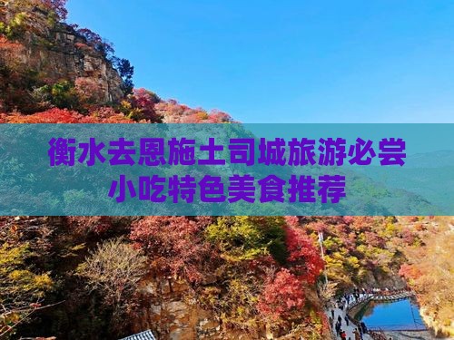 衡水去恩施土司城旅游必尝小吃特色美食推荐