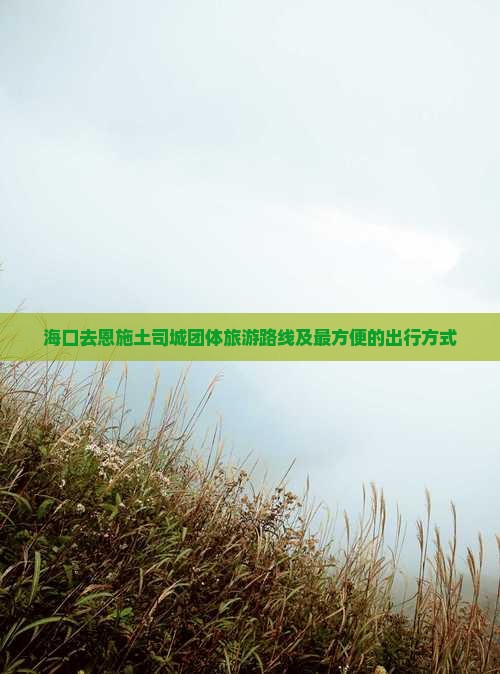 海口去恩施土司城团体旅游路线及最方便的出行方式