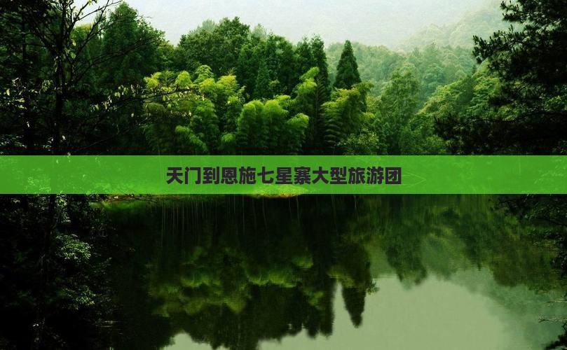 天门到恩施七星寨大型旅游团
