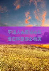 平凉人去恩施梭布垭石林旅游必看美食小吃推荐